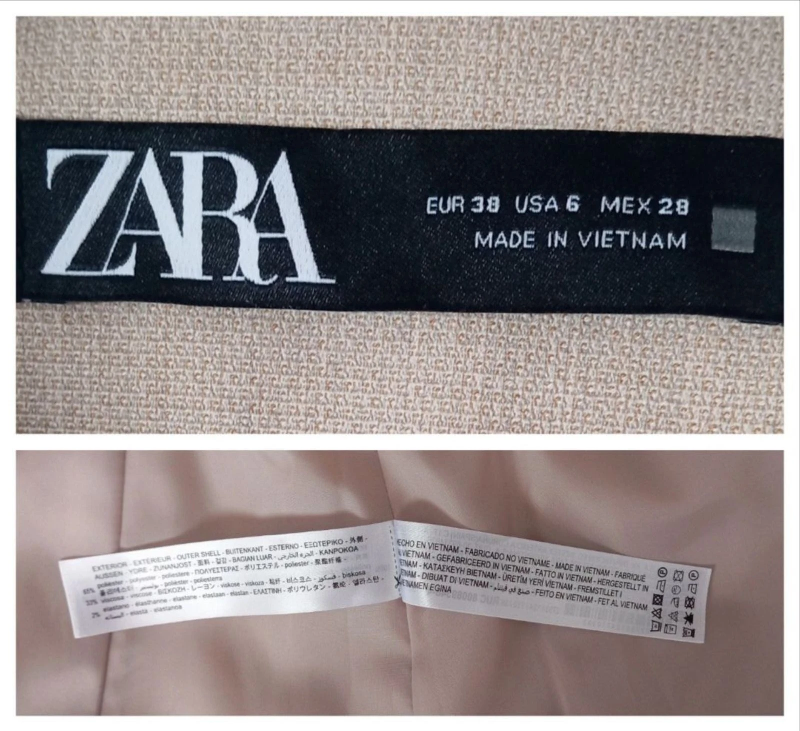Blazer sin solapas Zara talla M/38 – photo 5